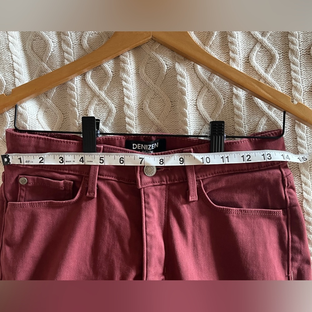 Denizen from Levi’s Mauve High Rise Skinny Stretchy Pants Women's size 8 - Picture 12 of 16